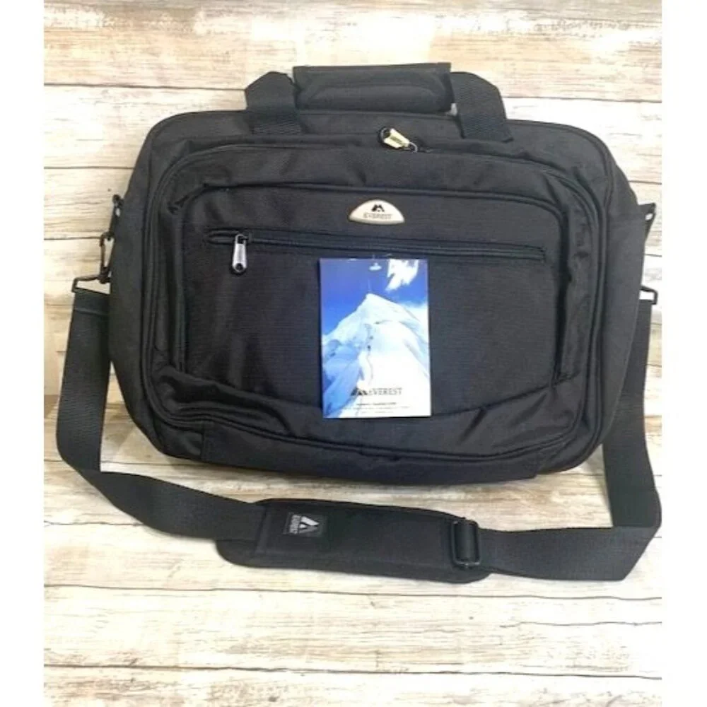 Everest Black Ballistic PU Laptop Briefcase‎ 16